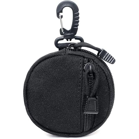 YONCONO Tactical Small Multi-Function Molle Pouch, Compact EDC Pouch Military Utility Accessories Organizer Pouch Mini Key Wallet Holder Wireless Headset Pack Coin Bag (Black) Cover