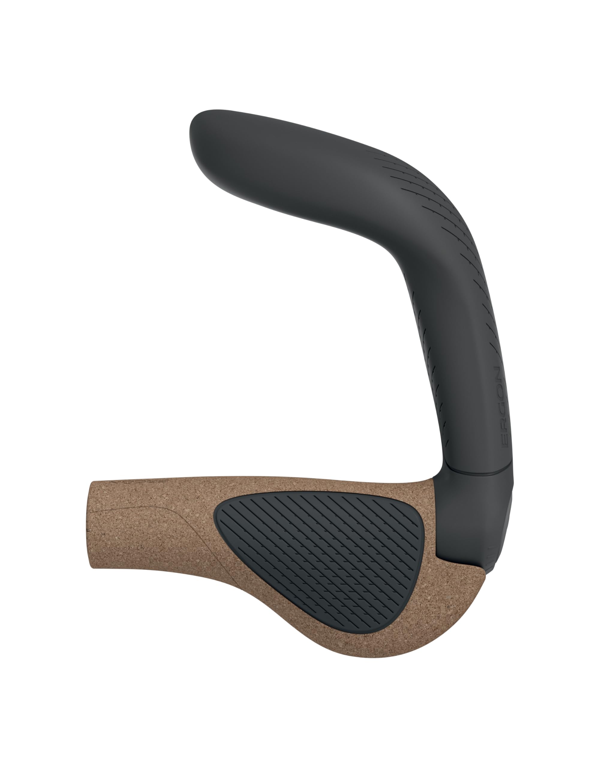Ergon GP5 EVO Fahrradgriffe mit eingebauten Lenkerenden, Biokork, groß