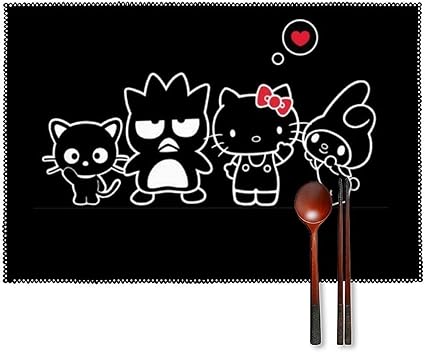 Amazon ハローキティ バッドばつ丸 マイメロディ マイメロディ Panmax ランチョンマット 4枚セット プレースマット テーブルマット 雰囲気アップ 撥水 防汚 断熱 テーブル保護 滑り止め お手入れ簡単 おしゃれ アニメ キャラクター ランチョンマット オンライン通販