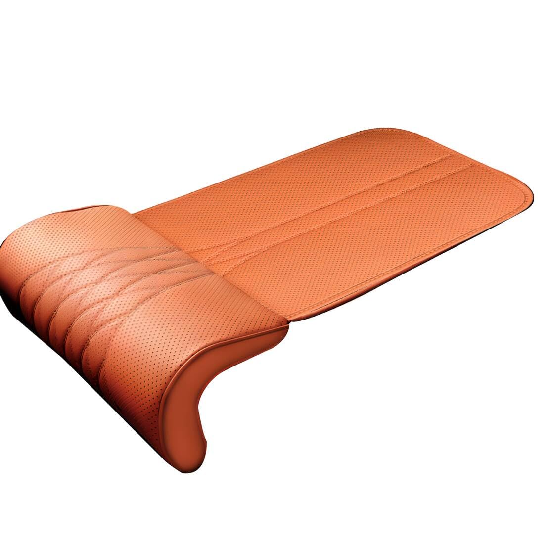 beler Funda Universal marrón Claro para cojín de Asiento de Coche, con Espuma viscoelástica y reposapiernas, para Mayor Comodidad en Viajes Largos en Cualquier época del año