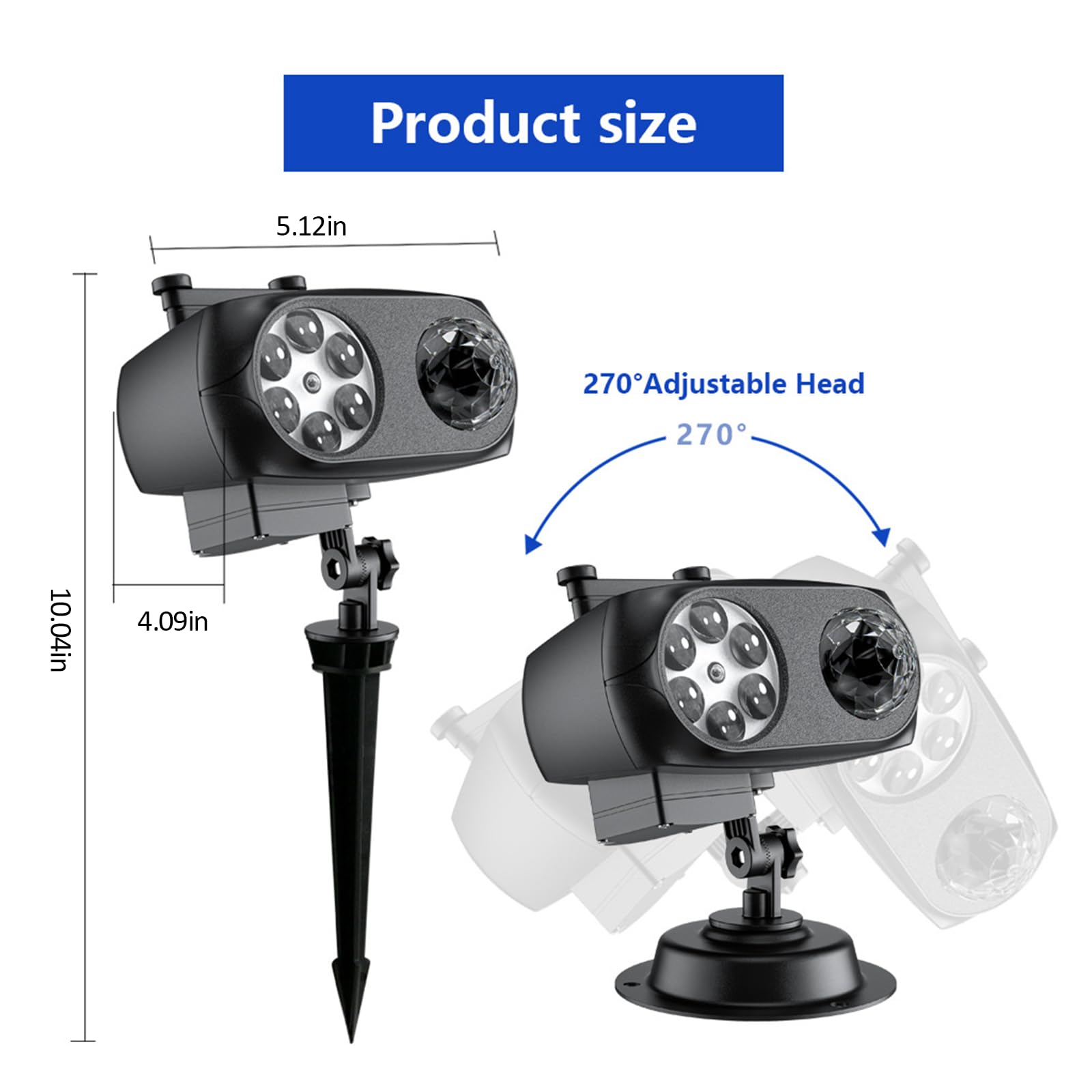 Christmas Projector Lights Outdoor,Led Holiday Projector with Remote - Image 2
