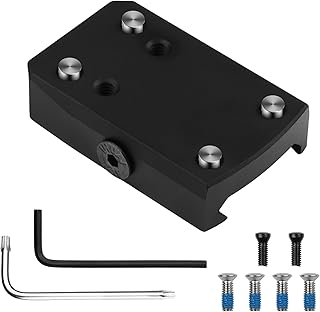 SCS 320 Pictainny Rail Aluminum Mount, Adapter Optics for Holosun SCS 320, Red dot Optics Mounting Plate - Hidcor