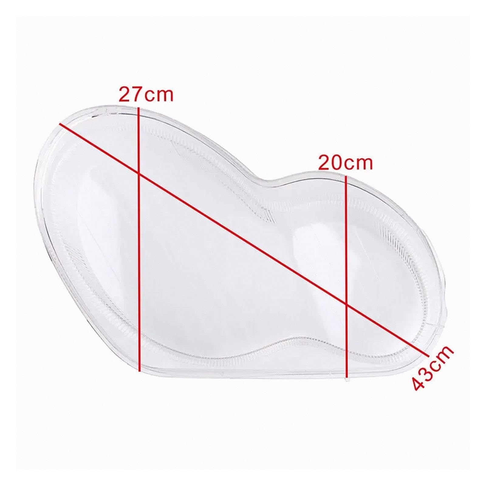 Reemplazo Cristal Del Faro Para Benz C-Class W203 2001-2007 Claro