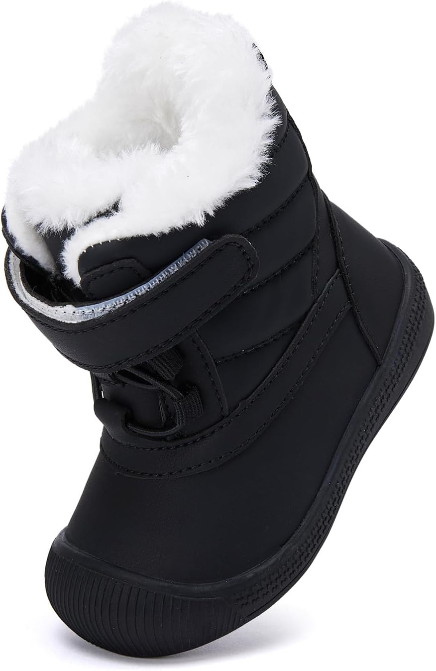 BMCiTYBM Baby Snow Boots Toddler Boy Girl Waterproof Winter Warm Booties Nonslip Lightweight Outdoor Shoes for First Walkers (Infant/Toddler)