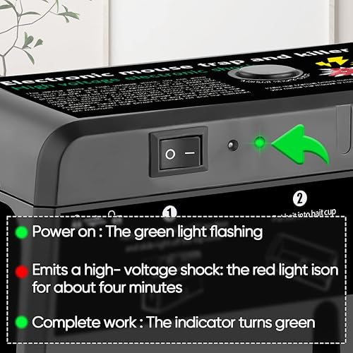 Miniatura 6 de Trampa eléctrica para ratas trampas para ratones trampas para ratas trampas para control de plagas humanas mata roedores trabajo para ratones