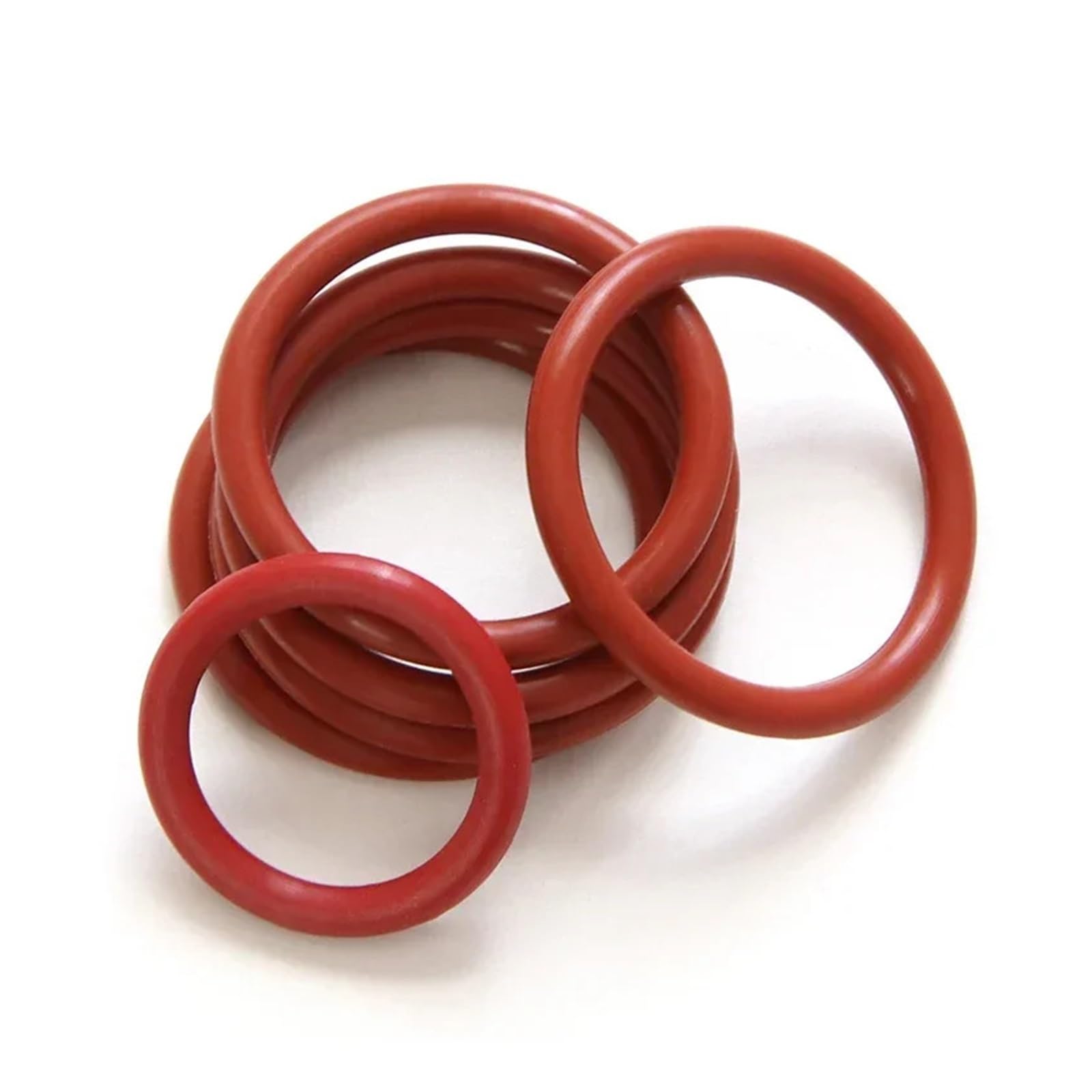50 juntas tóricas VMQ rojas, acero al carbono de 3 mm de espesor(OD 95mm)