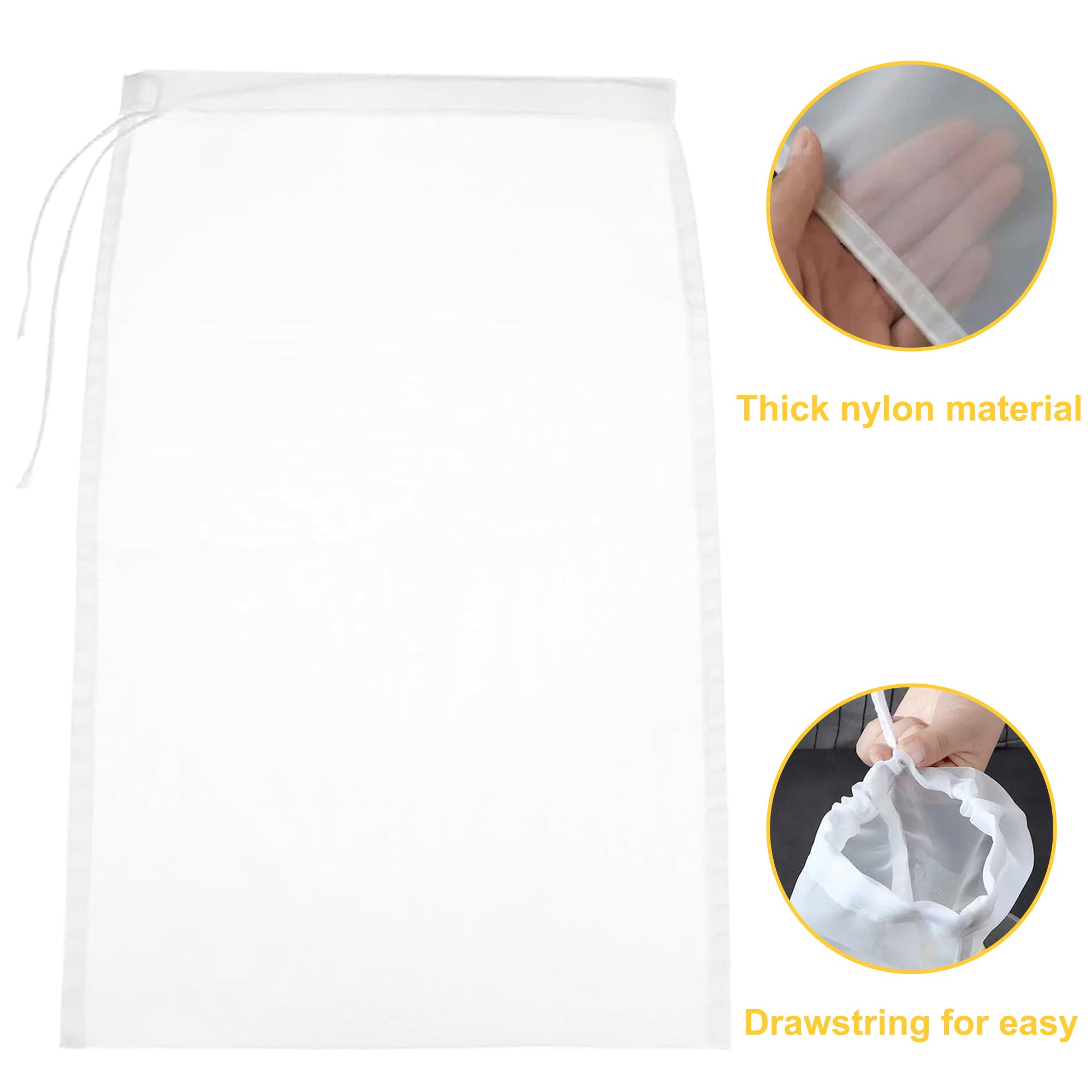 Sacchetto Filtro per Latte di Mandorle 10 pezzi Sacchetti di Filtraggio del Latte Sacchetto per Latte di noci Sacchetti Riutilizzabili per Alimenti per Filtrare i Liquidi per succhi,latte,verdure