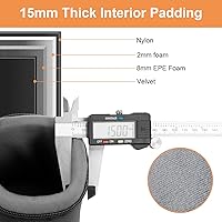 Vista 3 de ARVOK Funda para Lente de Cámara, Bolsa Protectora Resistente al Agua para Cámara DSLR, Bolsa Gruesa de 4 Tamaños para Nikon, Tamron, Sigma, Pentax