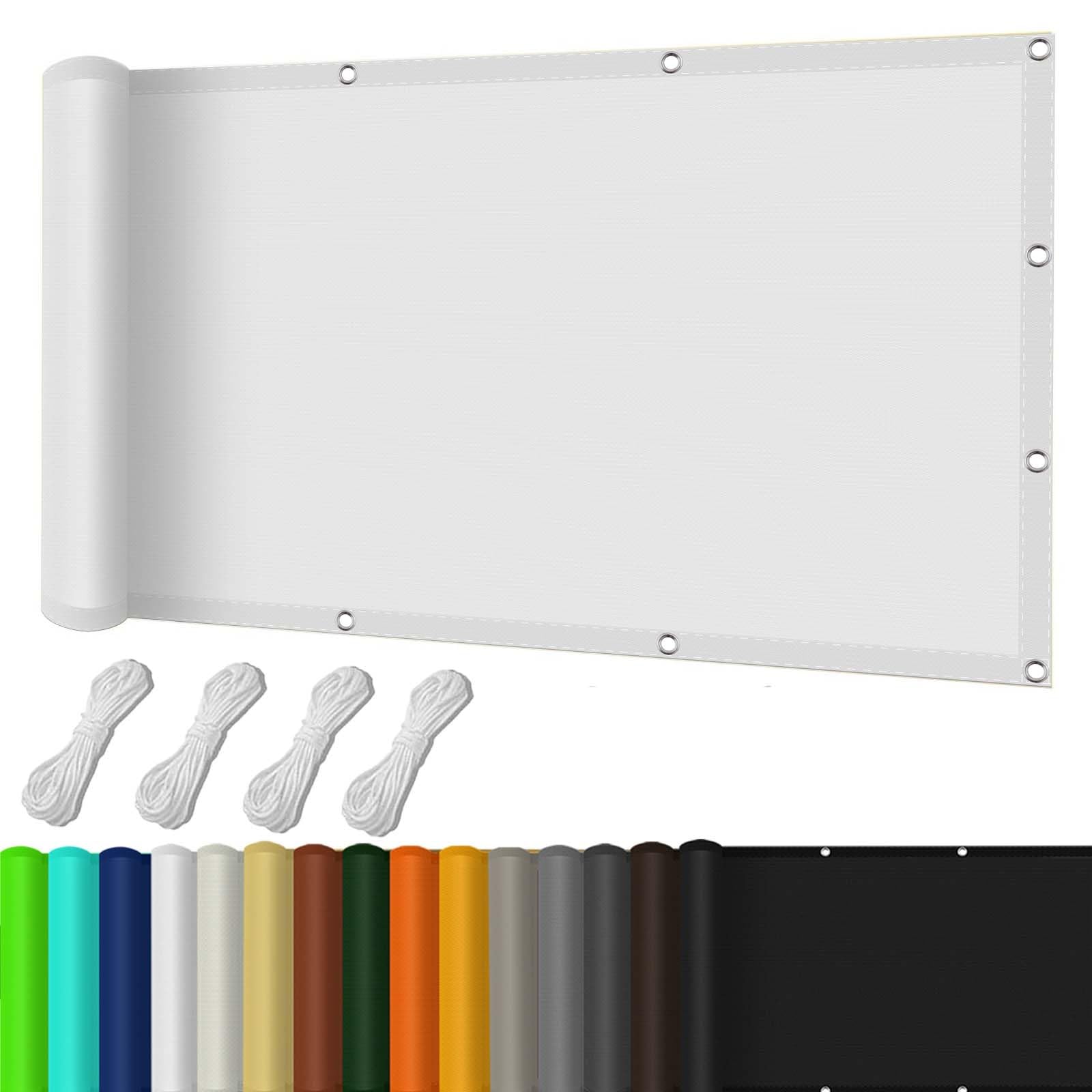 Żagiel Przeciwsłoneczny 340x350cm Wodoodporny, Blokujący 98% Promieni UV Square Canopy Sail Z Opcjonalnymi Rozmiarami, Z Bezpłatnymi Linami Do Ogrodu, Podwórko, Imprezę, Biały