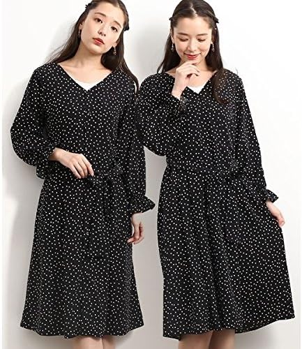 Amazon Co Jp ロペピクニック Rope Picnic Web限定 マルチway ドットカシュクールワンピース 01ブラック 38 服 ファッション小物
