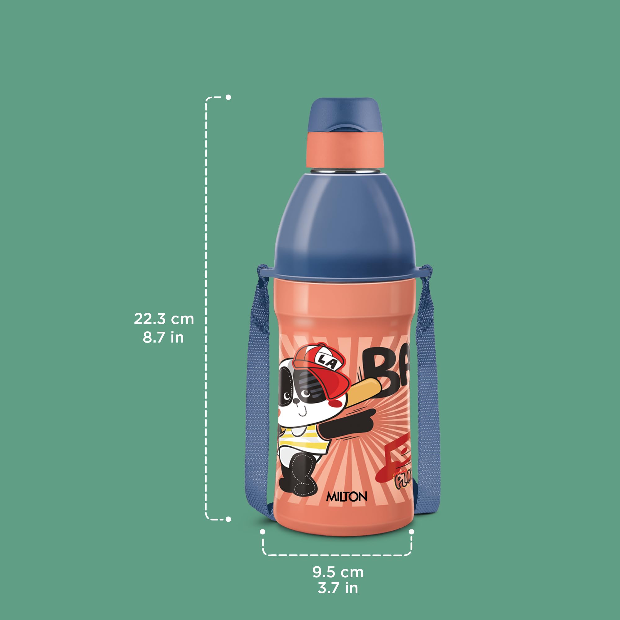 Milton Steel Benny 400 Water Bottle - Kids Leak Proof -8 Milton Steel Benny 400 Water Bottle - Kids Leak Proof -8