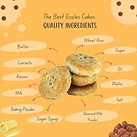 Vista 7 de Real Lancashire Eccles Cakes Tradicionalmente hecho a mano con mantequilla pura y grosellas secas Snacks británicos Deliciosos pasteles