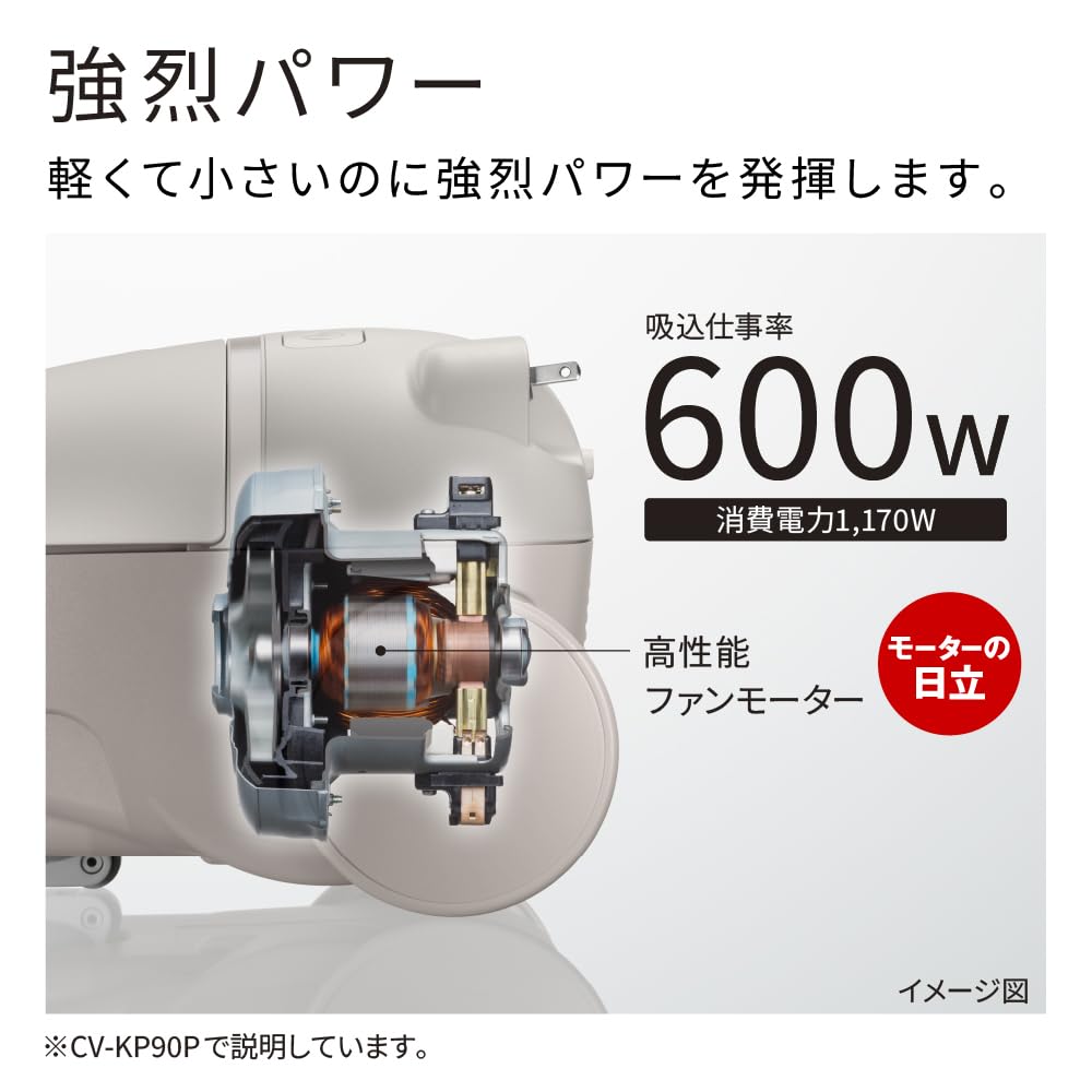 日立掃除機 CV-KV70H 紙パック式(2021年製) 紙パック式】掃除機CV-KV70P (H)【コード式 紙パック 掃除機 HITACHI