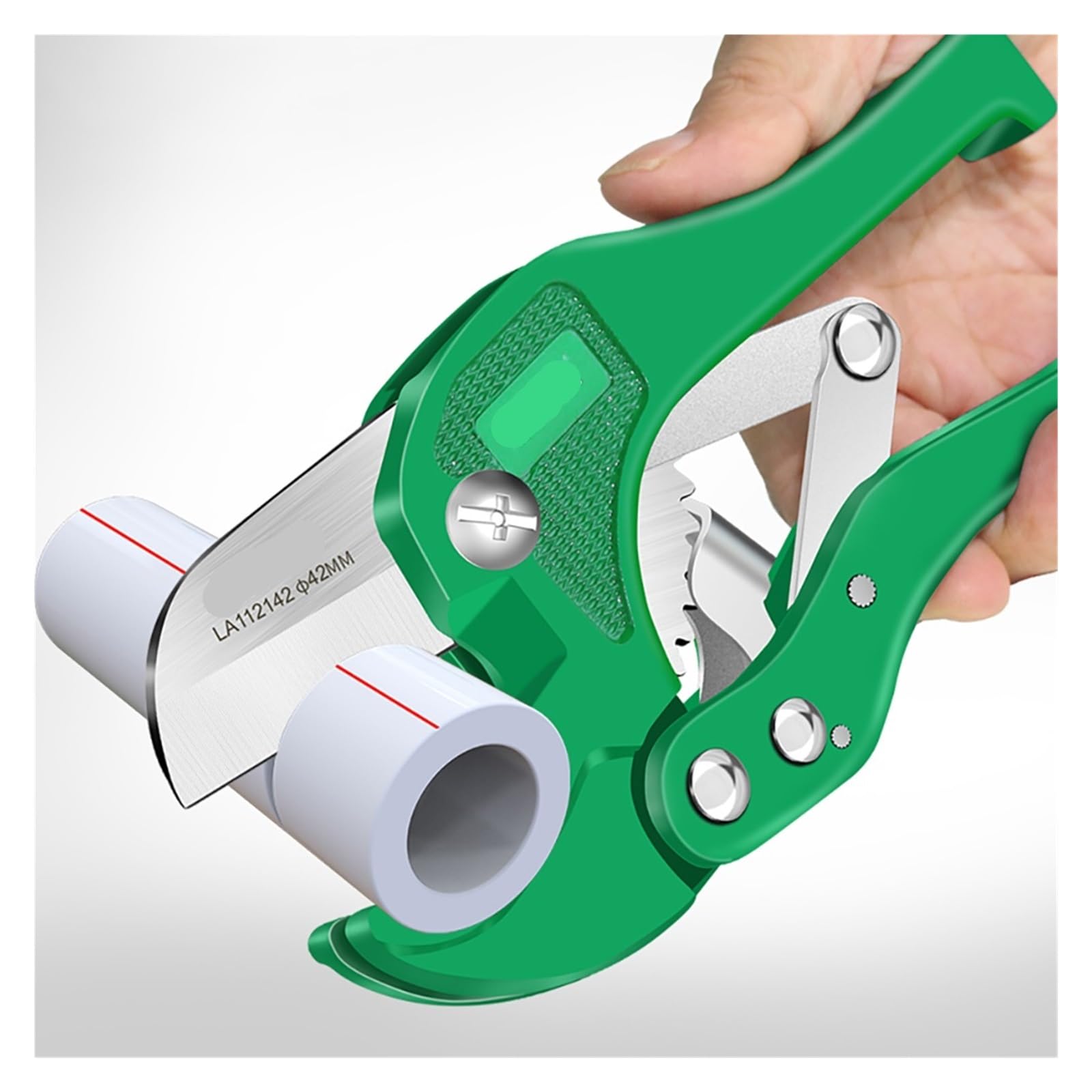 Tagliatubi a cricchetto da 42 mm 5CR13 Strumento in PVC con lama in rame