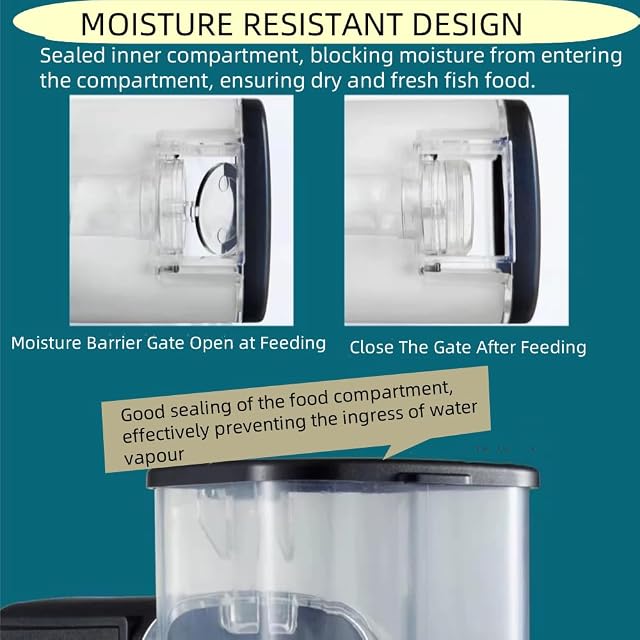 Foto 5 de 7 de Comedero Automatico Peces, Dispensador Comedero Acuario Distributeur Automatique de Nourriture pour Poissons…