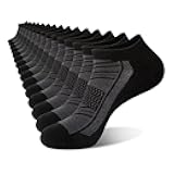 No-Show Athletic Socks for Men and Women, 15 Pairs, 30 Pairs,Breathable Mesh Design, Black