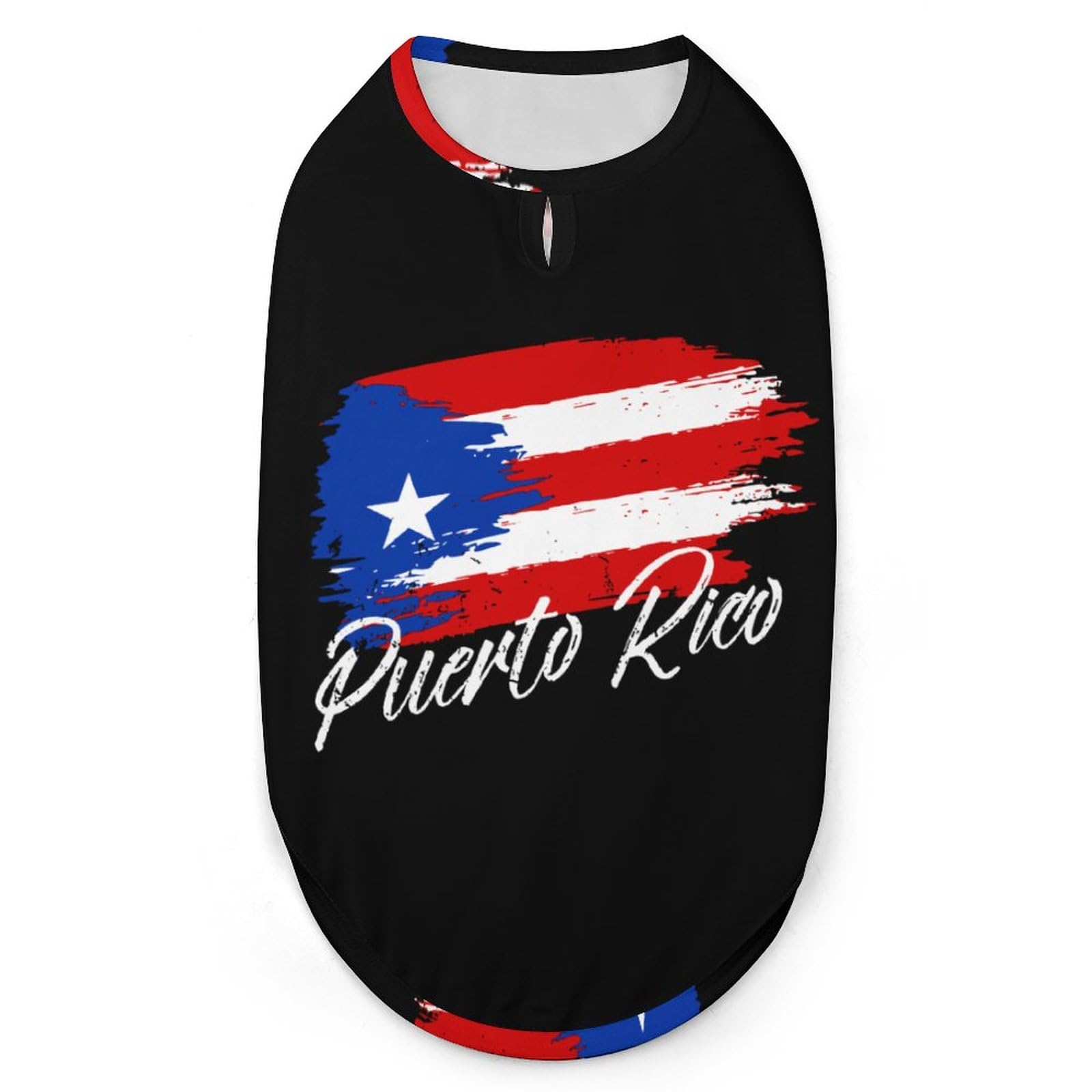 Vintage Puerto Rico Flag Dog Clothes Pullover Dog Shirts Soft Pet Vest Tank Top for Small Medium Dogs & Cats L