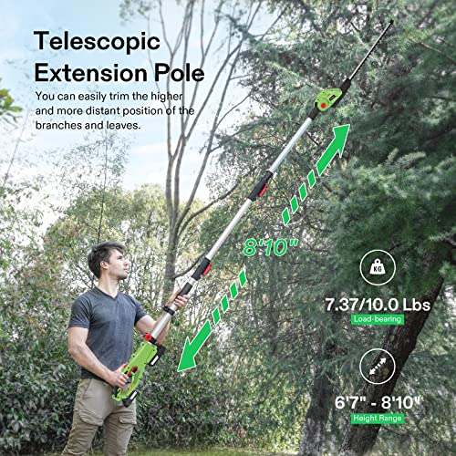 Vivosun CHTRIMER-P-01J 20 Inch Cordless Pole Hedge Trimmer thumb #2