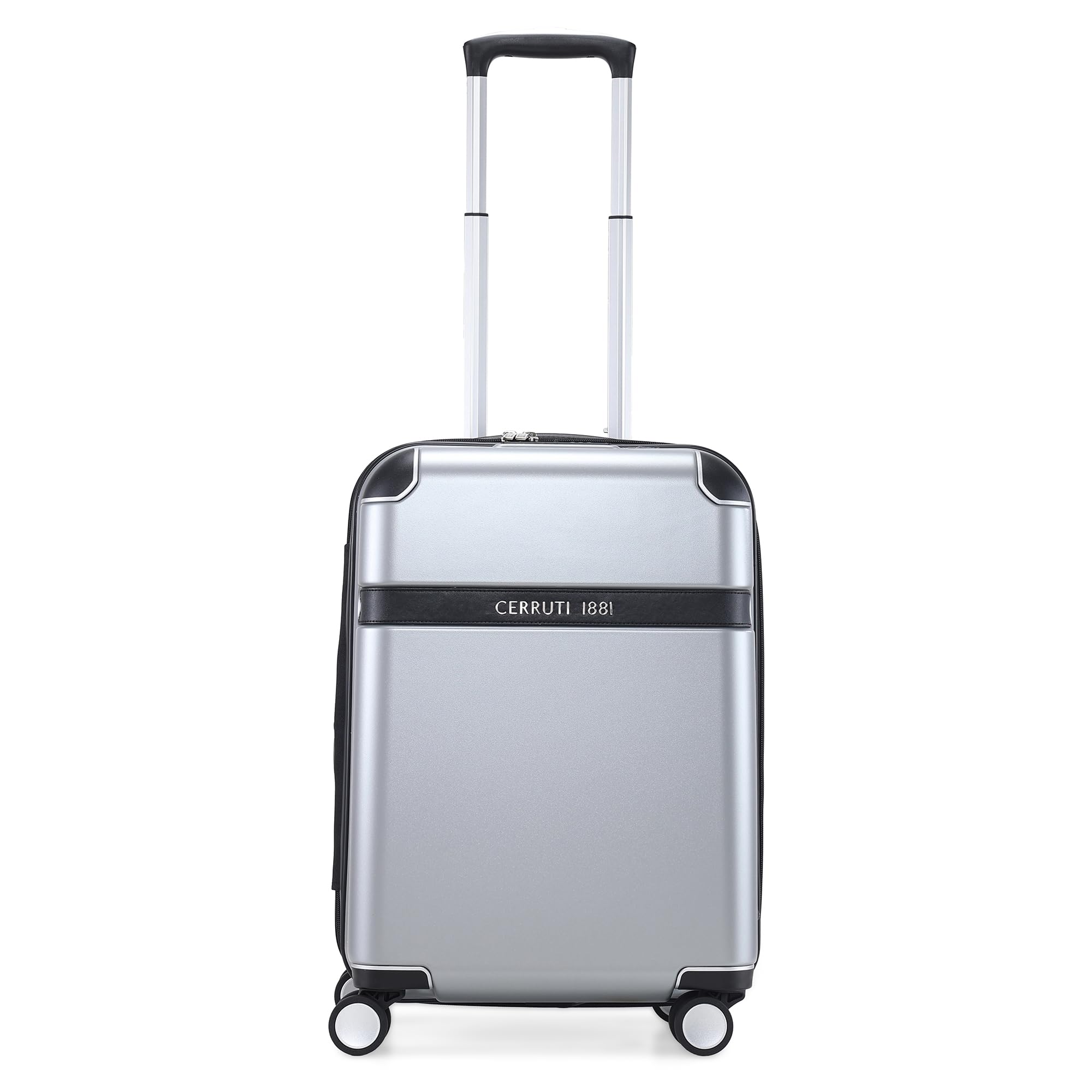 CERRUTI CETR04786T Range Silver Colour Hard Case Cabin Luggage