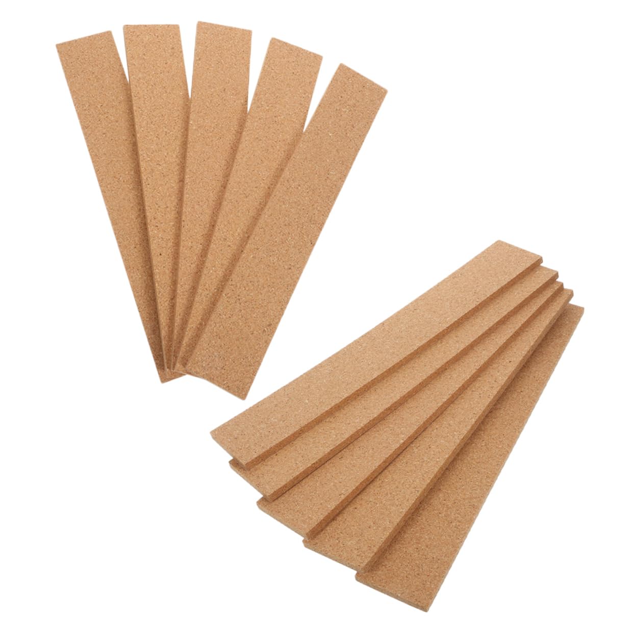 ARTIBETTER 10 Pack Natural Cork Bulletin Board Strips Frameless Memo Board Cork Strips for Wall Self-Adhesive for Office Home School DIY Decor