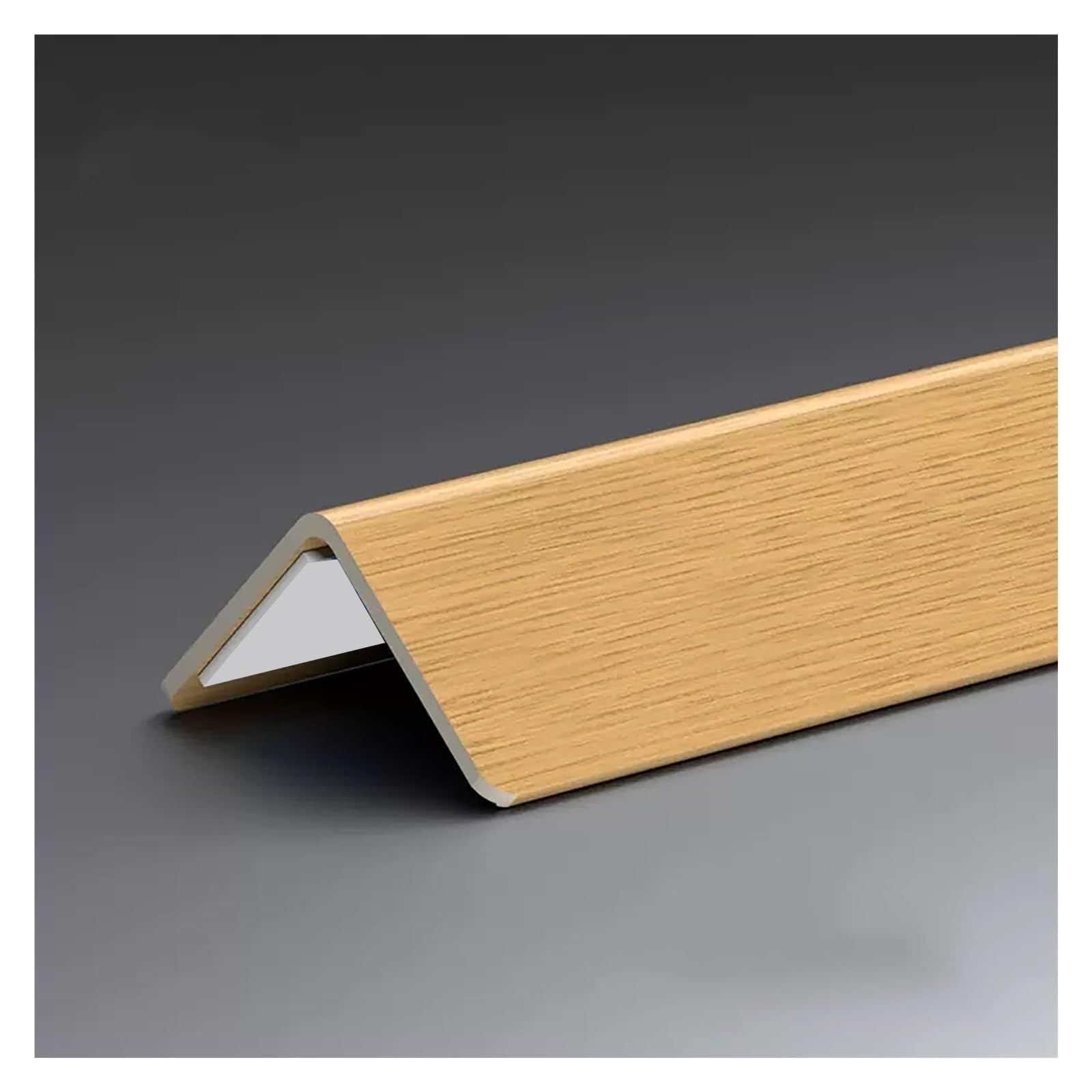 Samoprzylepne narożniki z PVC, wodoodporne ochraniacze ścienne do kątów 89°, szerokość 1,4 cala do domu i biura(Natural Wood Grain,150cm)