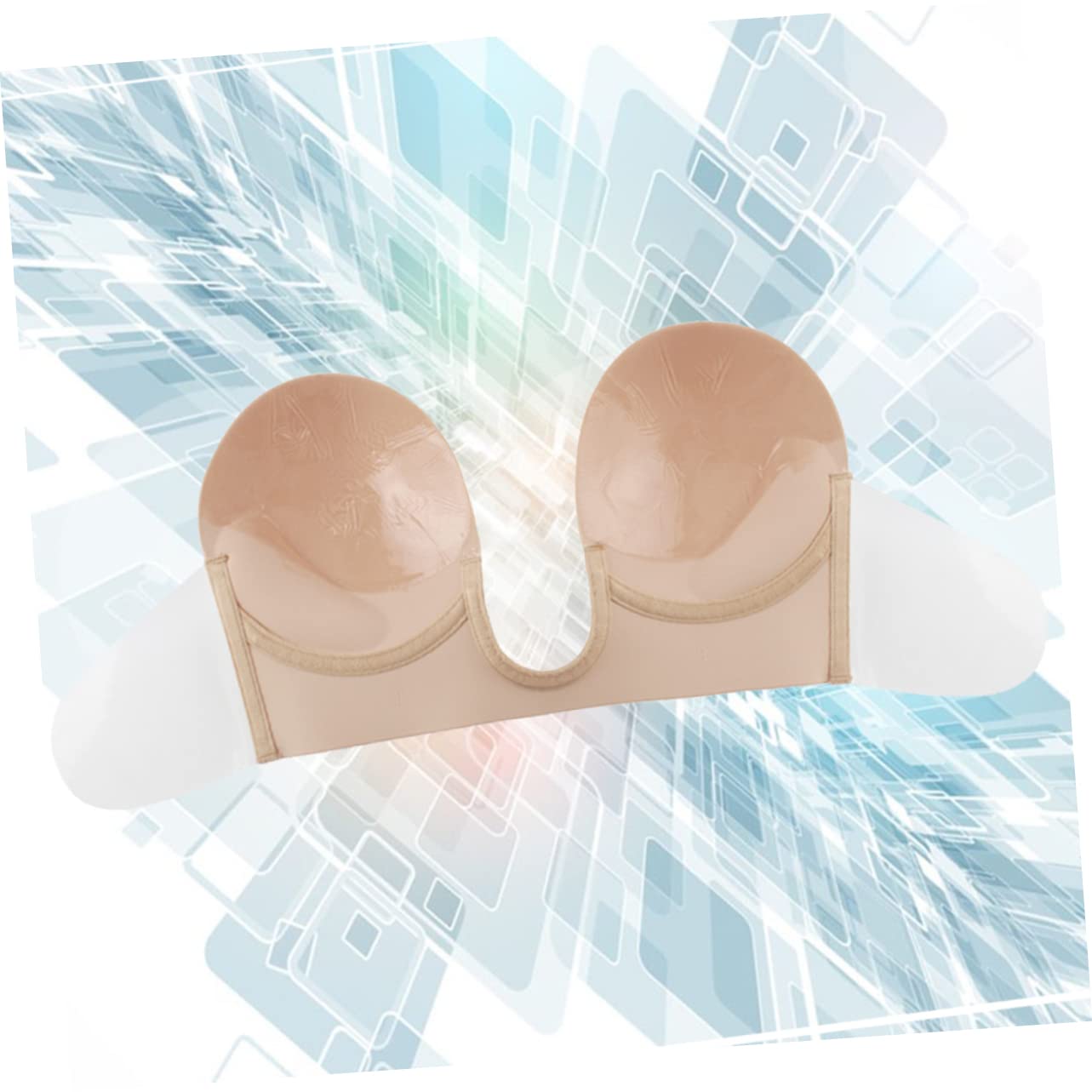 SHERCHPRY 2 Piezas Cubiertas Adhesivas Lencería Sujetador Sin Espalda Sin Tirantes Bralette Sin Tirantes Sujetador Sin Costuras Bralette Sin Costuras Sujetador Sin Tirantes Sin Espalda Cubre