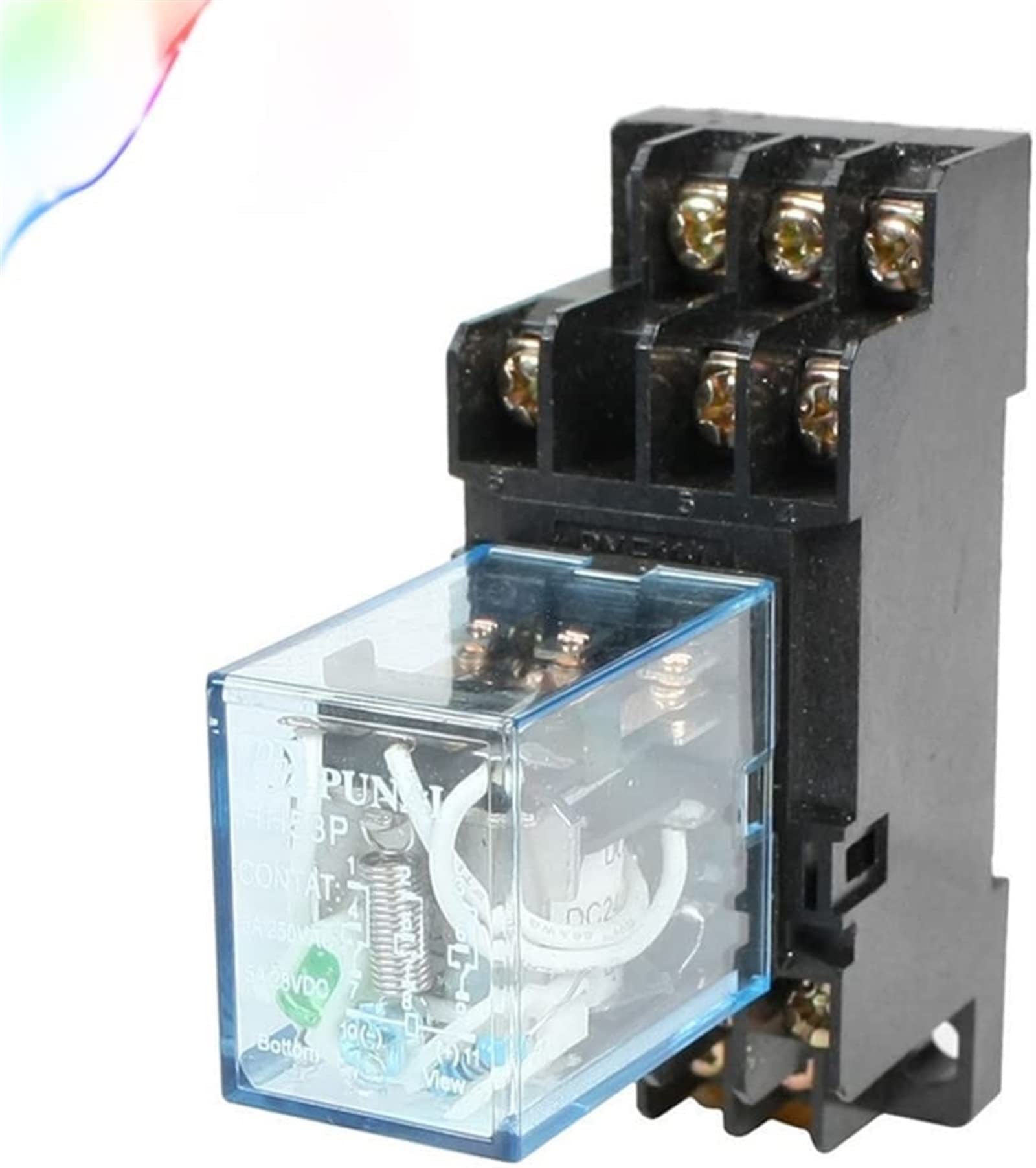 AQHYEBNSR Relay MY3 HH53P MY3NJ 11-Pin AC380V Coil General Purpose Micro Mini Intermediate Electromagnetic