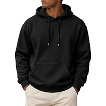 Mens Sweatshirt Casual Long Sleeve Fleece Hoodies Pullover with Pocket