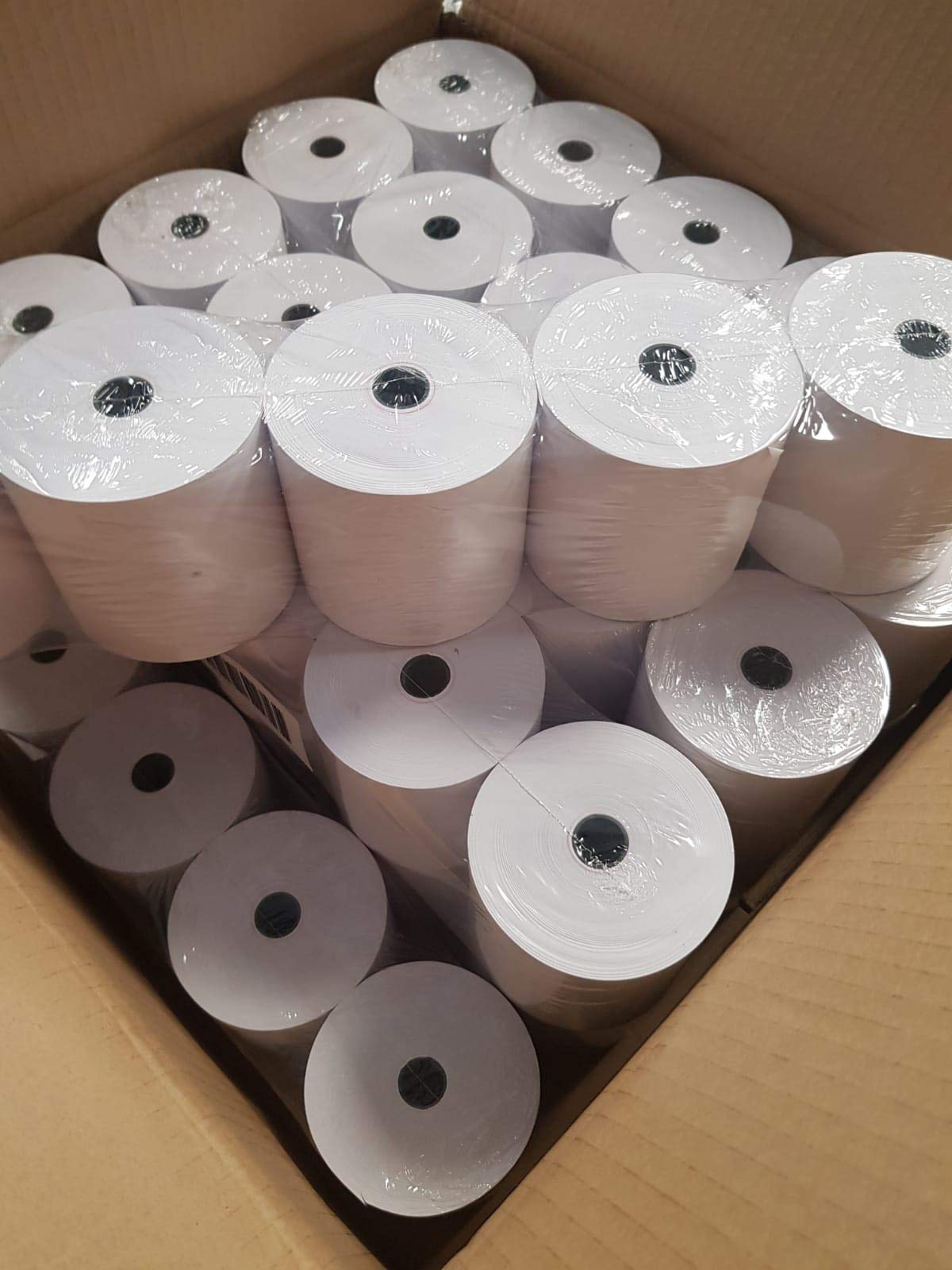 50 rollos de papel termico 80x80x12 para impresoras termicas epson compatibles tpv