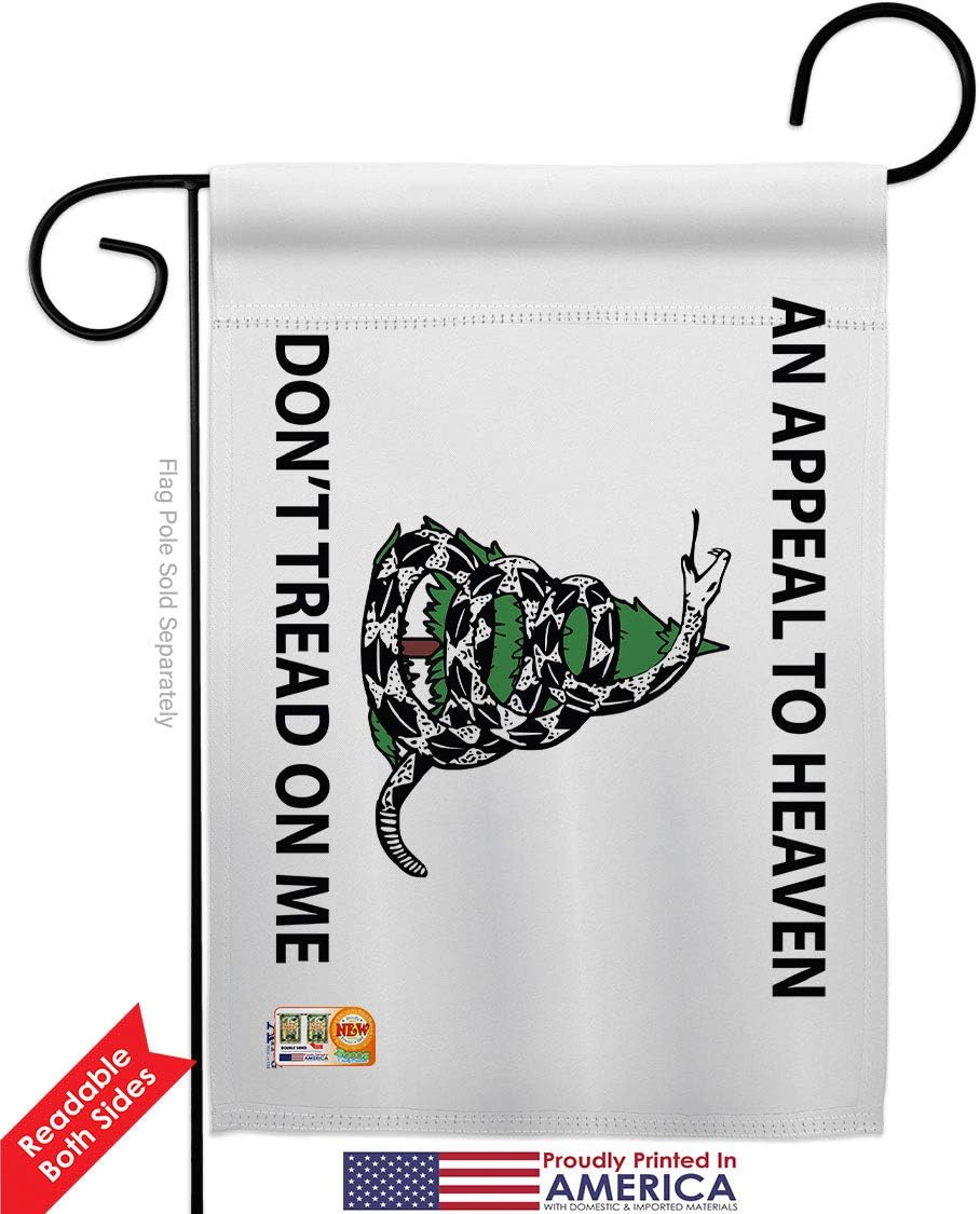 an Appeal to Heaven Don't Tread On Me Garden Flag - 2pcs Pack Patriotic Historic July Memorial Veteran Independence United State American - House Banner Small Yard Gift Double-Sided 13 X 18.5
