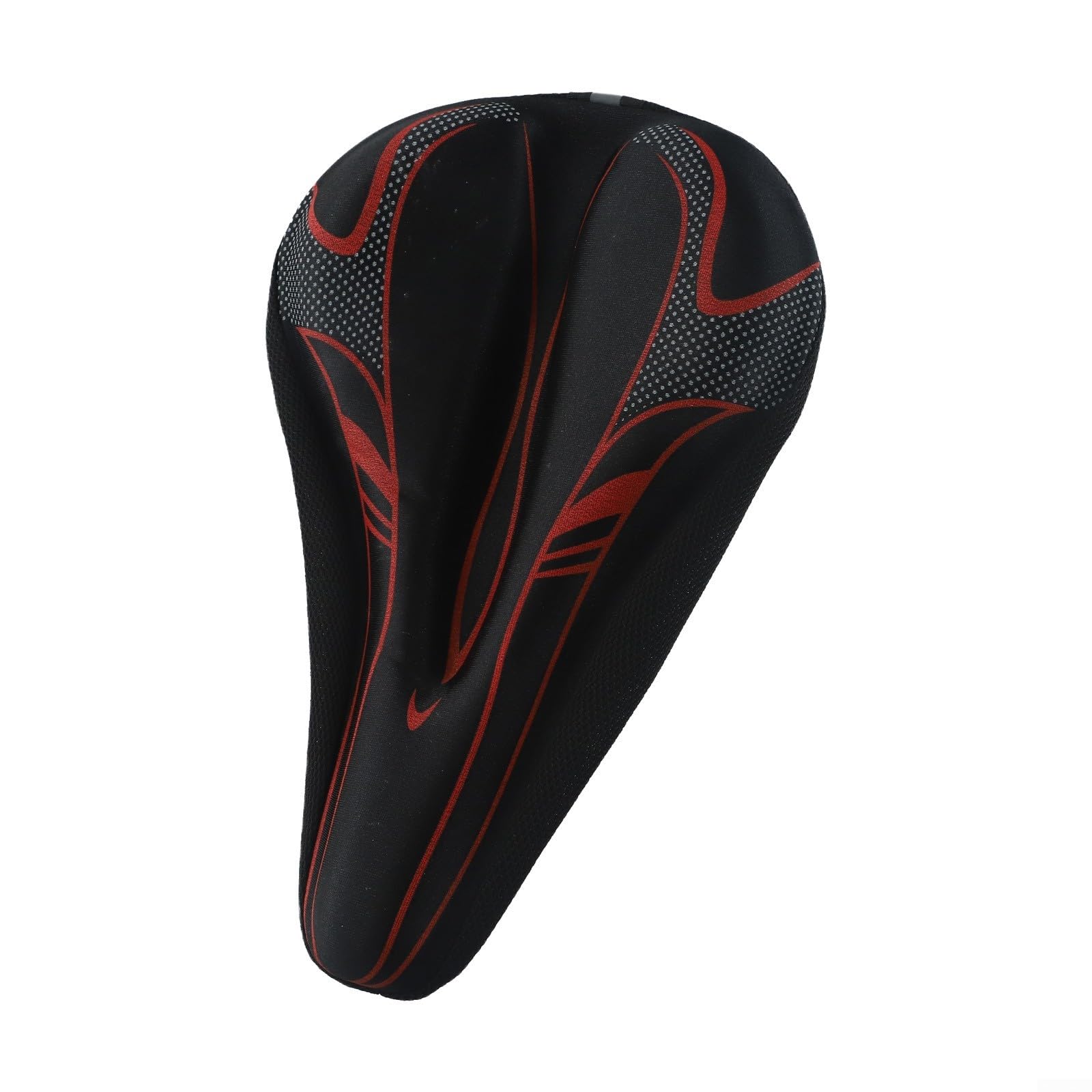 Bicycle Saddle Cover with Soft Silicone Gel Padding,Waterproof Road and Mountain Bike Seat Cushion, Anti-Slip Padded Bicycle Saddle Protector for Comfortable(red)