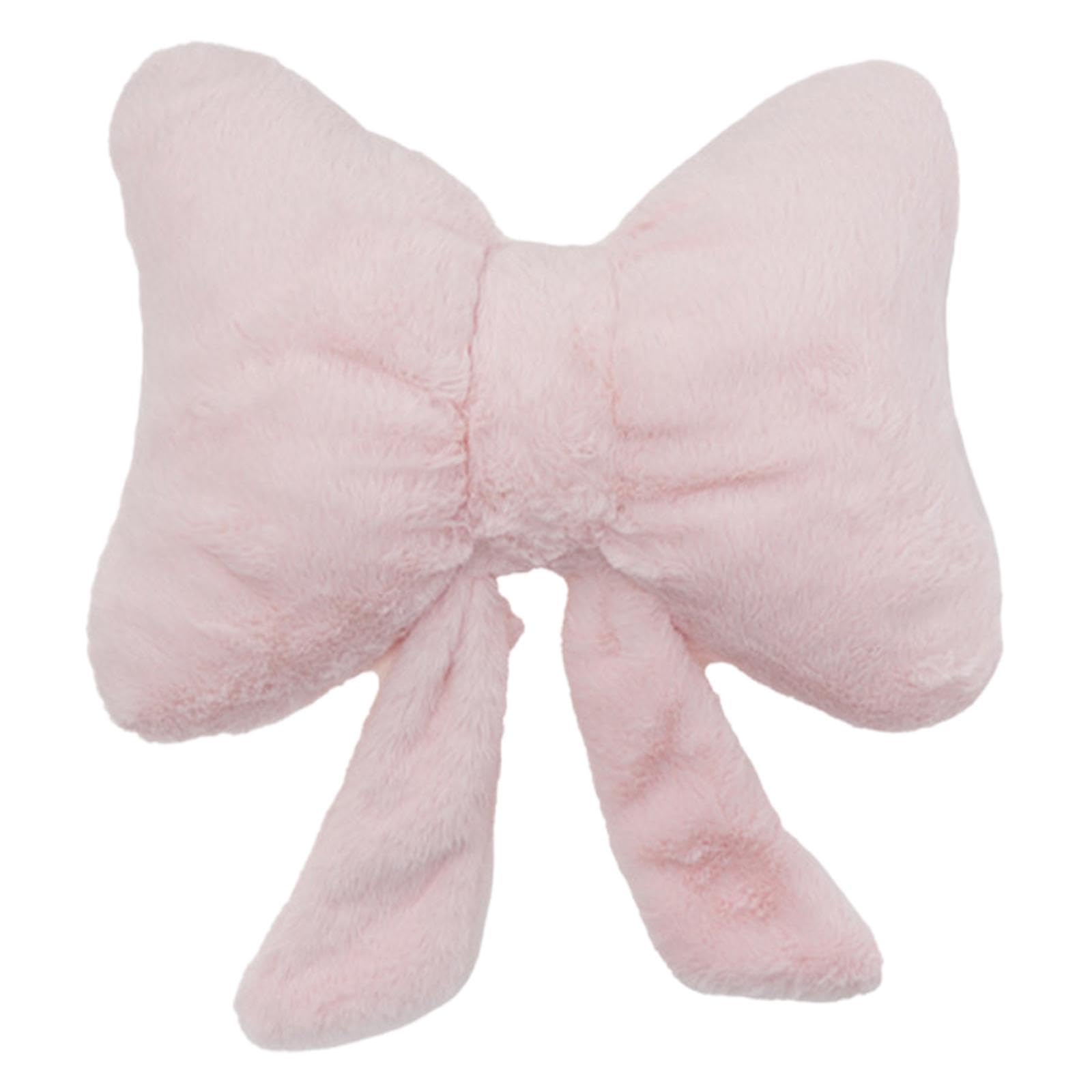 Jazzy Pearls®Plush Bow Throw Pillow Aesthetic Versatile Ornament for Dorm Car Living Room Light Pink|Home & Garden|Home Décor|Pillows