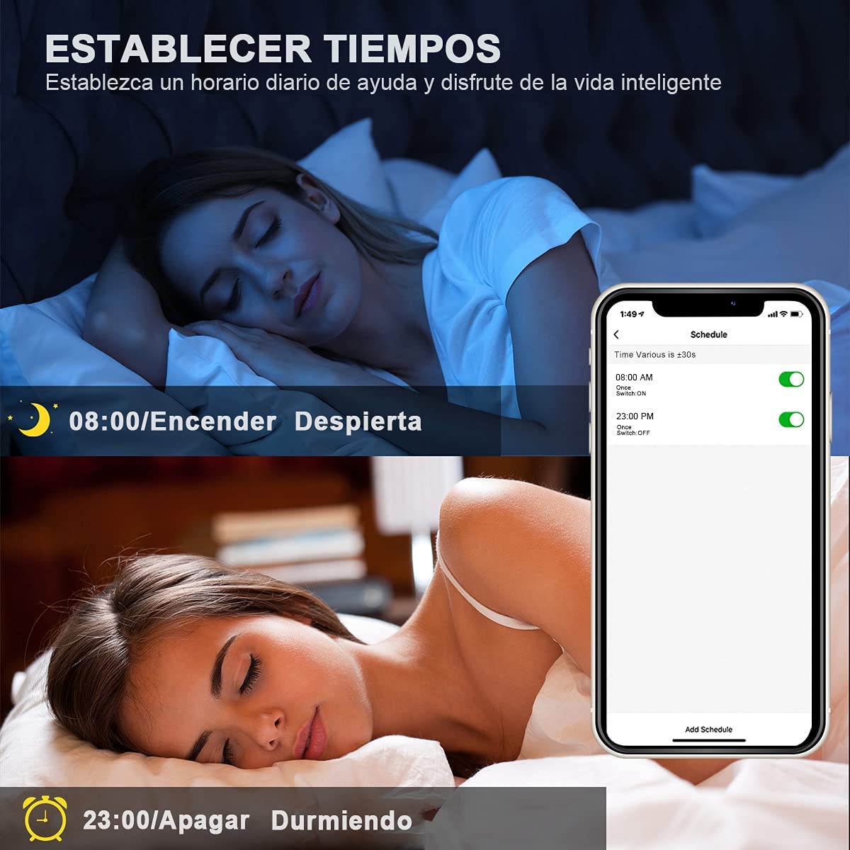EXTRASTAR Bombilla Alexa LED Intelligente C37, E14, 4.9W, 470lm, Bombilla RGB WIFI LED, Regulable Multicolor + Luz Cálida o Blanca, 16 Millones de Colores, Funciona con Alexa y Google Home, 4 Pcs
