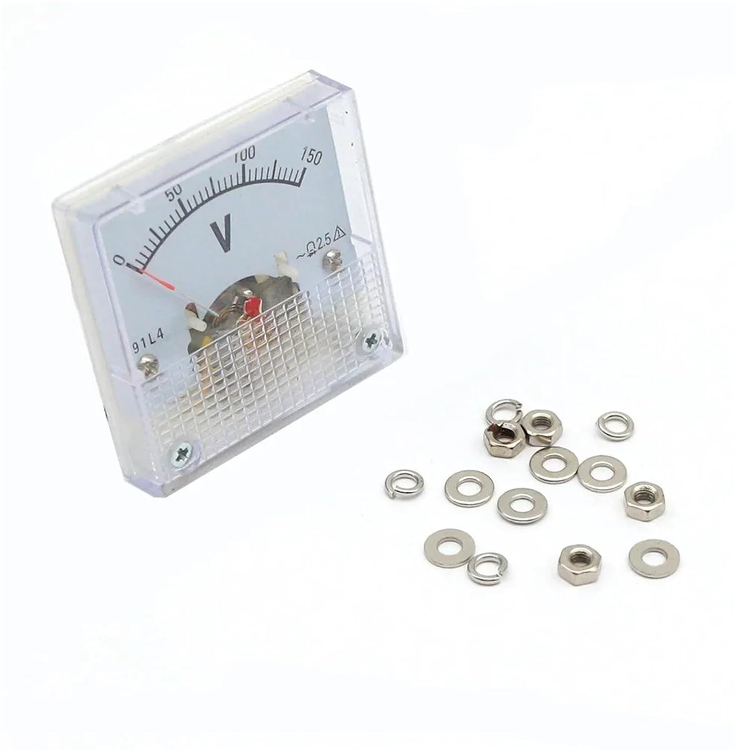 91L4 AC 5V 10V 20V 30V 50V 100V 150V 200V 250V 300V 400V 500V Analog Panel Volt Voltage Meter Voltmeter Gauge 0-150V 1Pcs(5V)