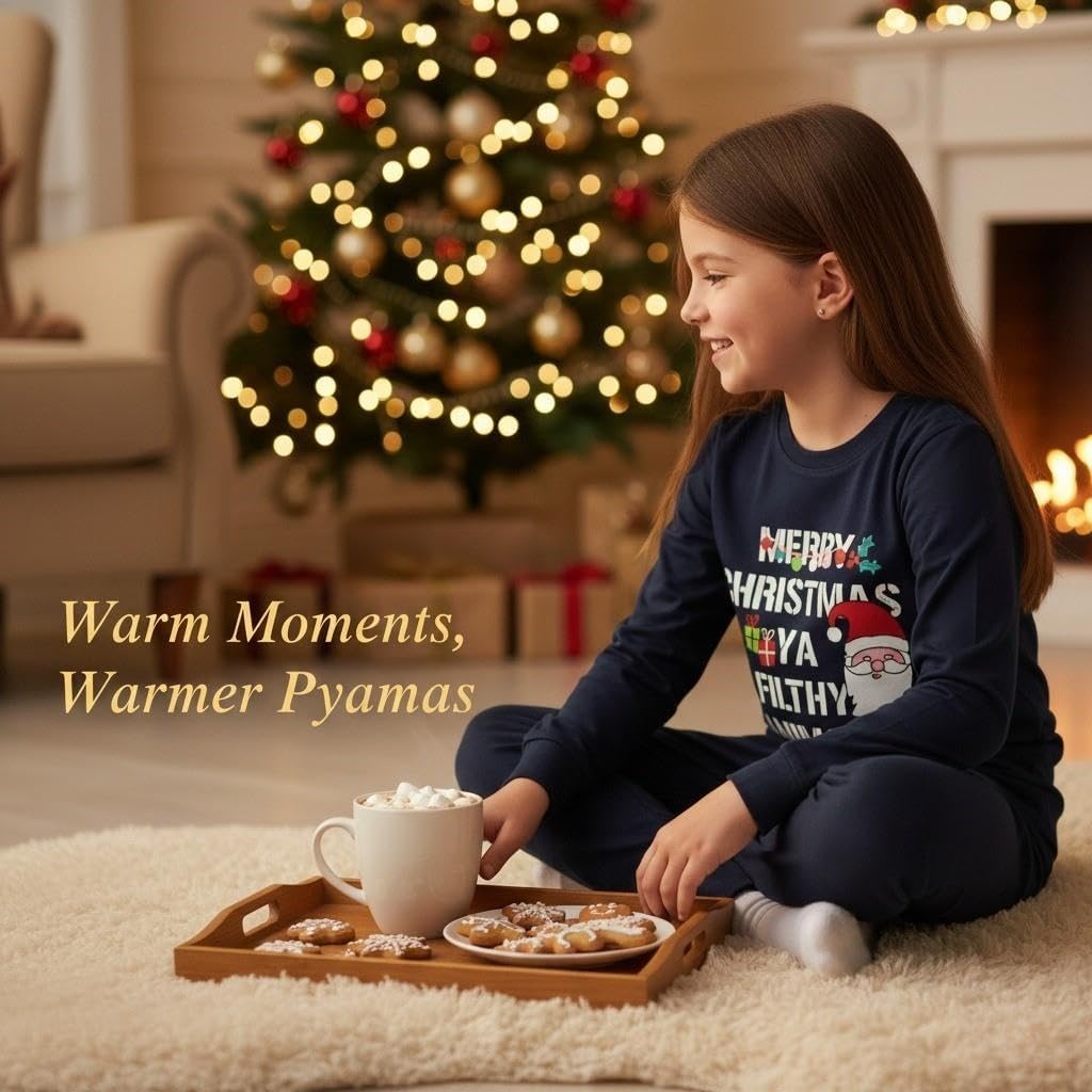 A2Z 4 Kids Girls Boys Christmas Pyjamas Children PJS 2 Piece Festive Lounge Suit Pyjamas Set For Kids Age 2-13 Years