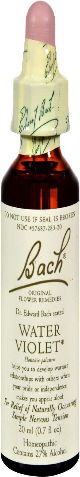 Bach Original Flower Remedy Dropper, 20 ml, Water Violet Flower Essence