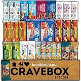 CRAVEBOX Deluxe Breakfast Bars Mix (30ct) - Easter Healthy Snacks to Go, Granola Cereal Nutrition...
