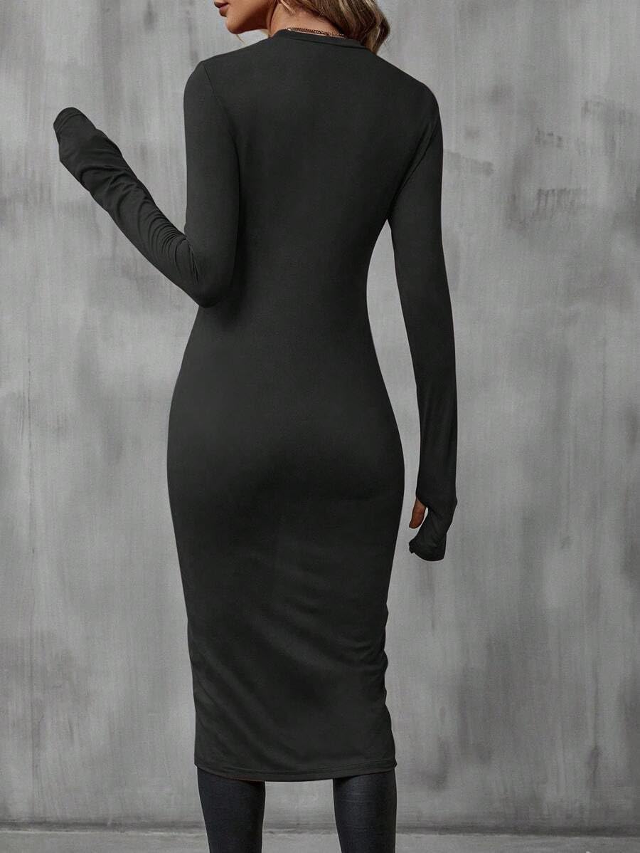 SKAYS High Low Tops for Women, Asymmetrical Tops for Women Long Sleeve, Asymmetrical Hem T Shirts for Women - Image 2