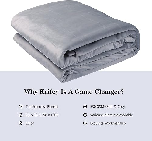 Miniatura 5 de Krifey Manta de tamaño King extragrande de 120 x 120 pulgadas, cómodas mantas gruesas sin costuras para cama, sofá, campamento, picnic, manta cálida