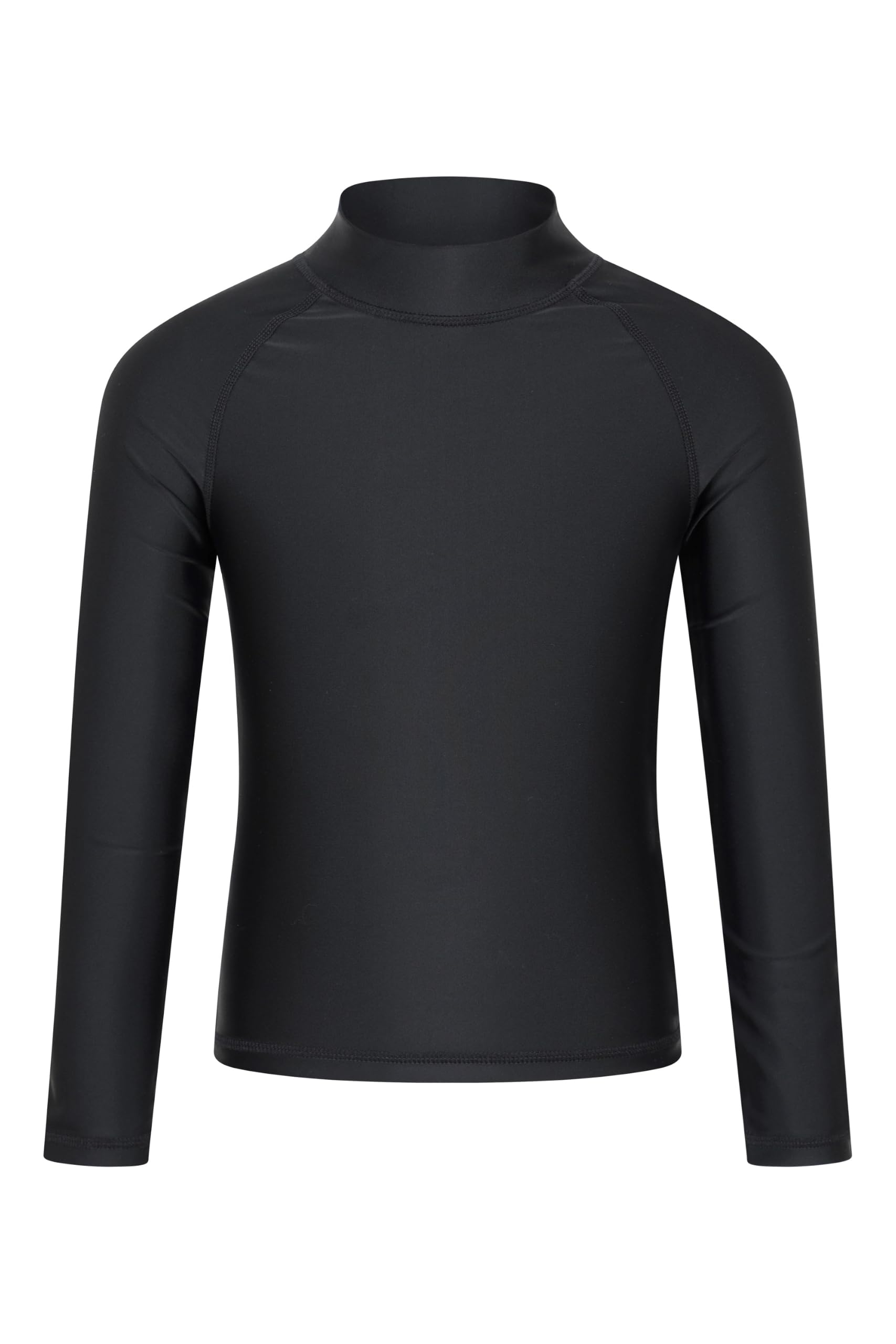 Mountain Warehouse Jet Black Kids Long Sleeve Upf 50+ Rash Vest 5-6Y