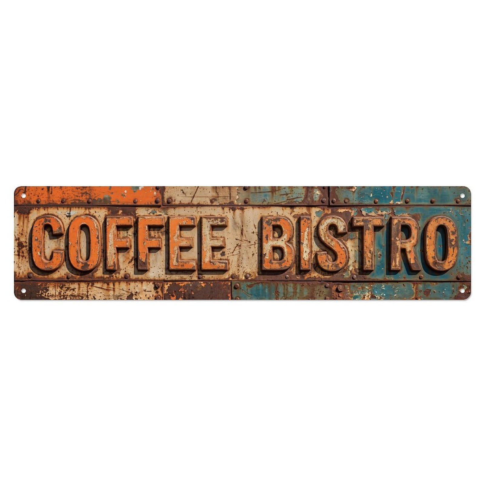 Coffee Bistro Rustic Metal Tin Sign