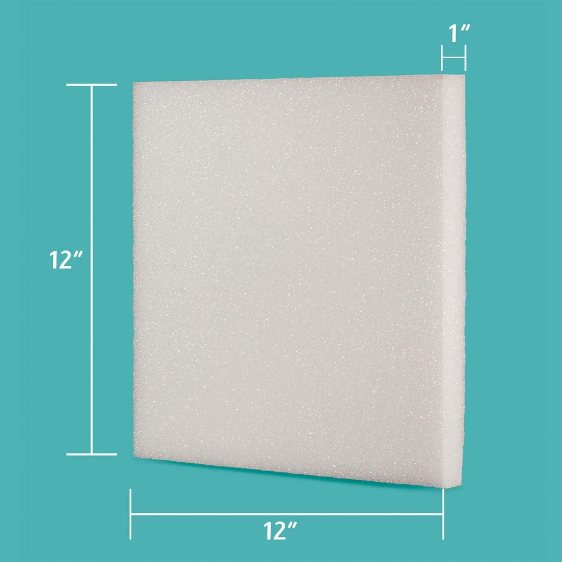 Hygloss Products Foam Blocks -Craft Foam (XPS) for Projects, Arts, & Crafts, 12 x 12 x 1-Inch Squares, 6 Pieces