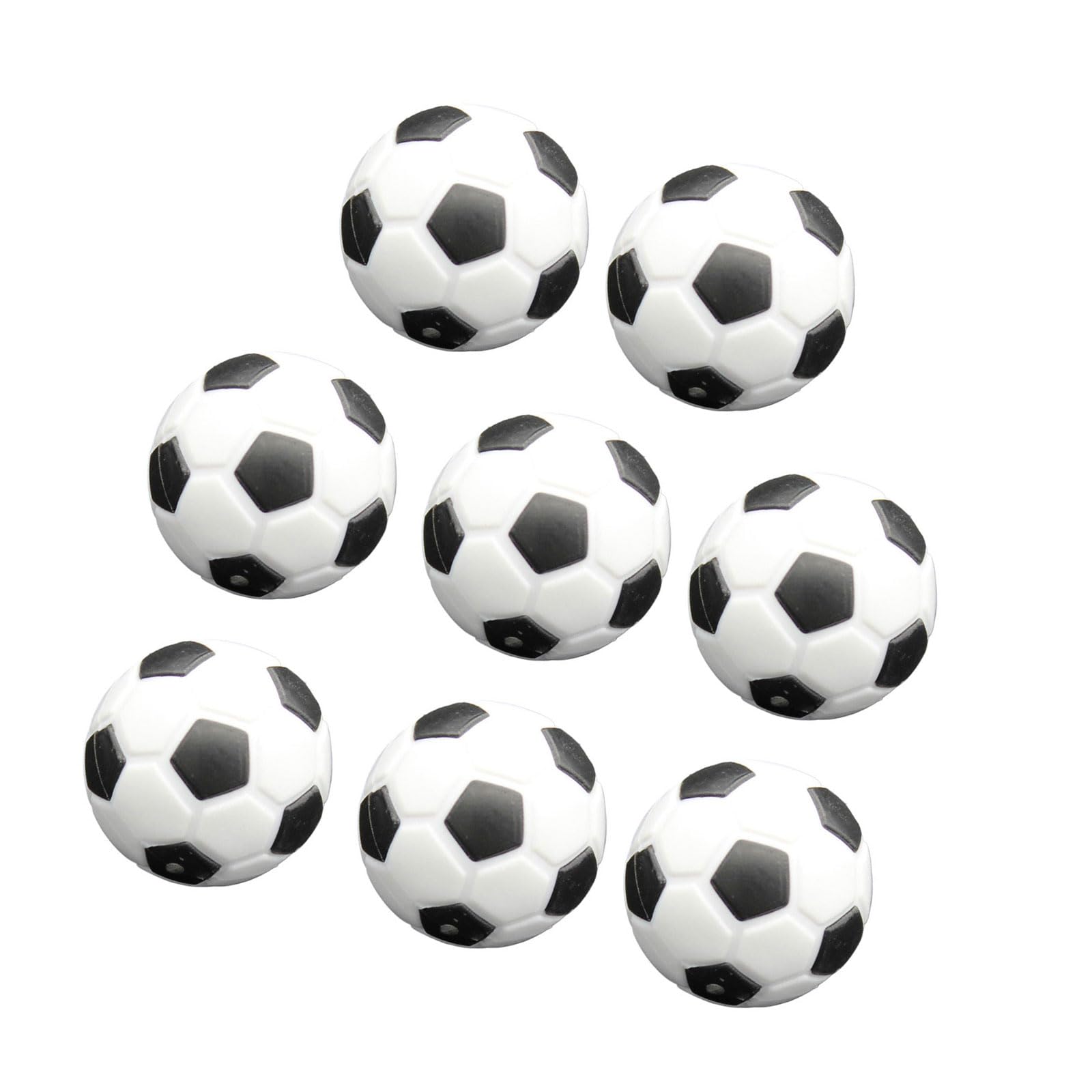 Dyiouxin Balles De Baby-foot – 8 Pièces 32 Mm + 1 Poignée – Plastique ABS Durable – Accessoire Universel Pour Baby-foot Standard