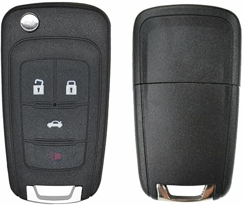 Miniatura 6 de Car Key Fob Cases for Chevrolet Cruze Equinox Malibu Epica, 4 Buttons Remote Flip Key Case Fob