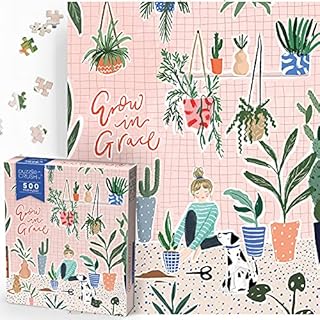 500 Piece Puzzles for Adults - Jigsaw Puzzles 500 Pieces - 500 Piece Puzzle - Grow in Grace by Martha Ratcliff - Beautiful and Modern Jigsaw Puzzles for Adults, Teens and Families