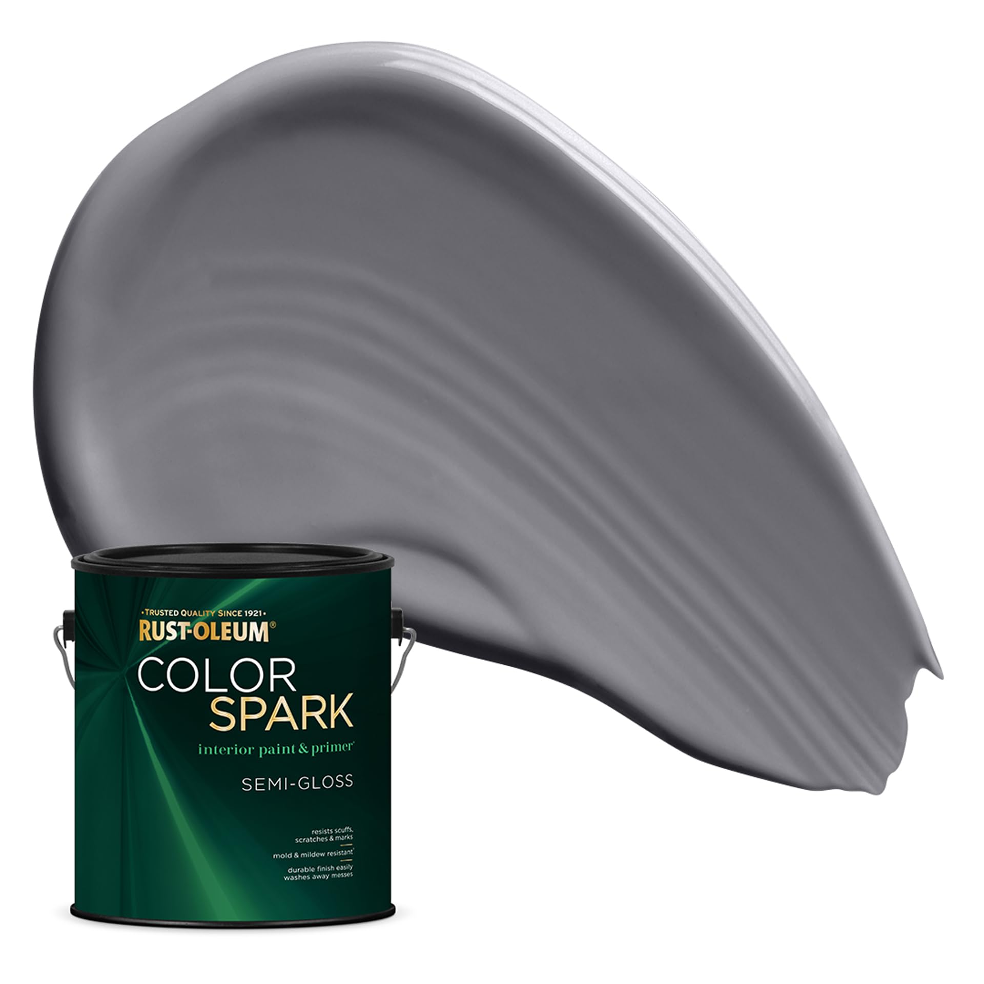 Rust-Oleum Color Spark Paint &amp; Primer, Graphite, Semi-Gloss