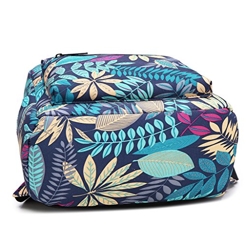 Fvstar Mini Backpack Women Girls Water-Resistant Small Backpack Purse Shoulder Bag For Womens Adult Kids School Travel,Blue Floral #TOP6