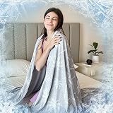 OMERAI Cooling Blanket for Hot Sleepers Throw, Breathable Summer Blanket Coconut Trees Cool Blankets