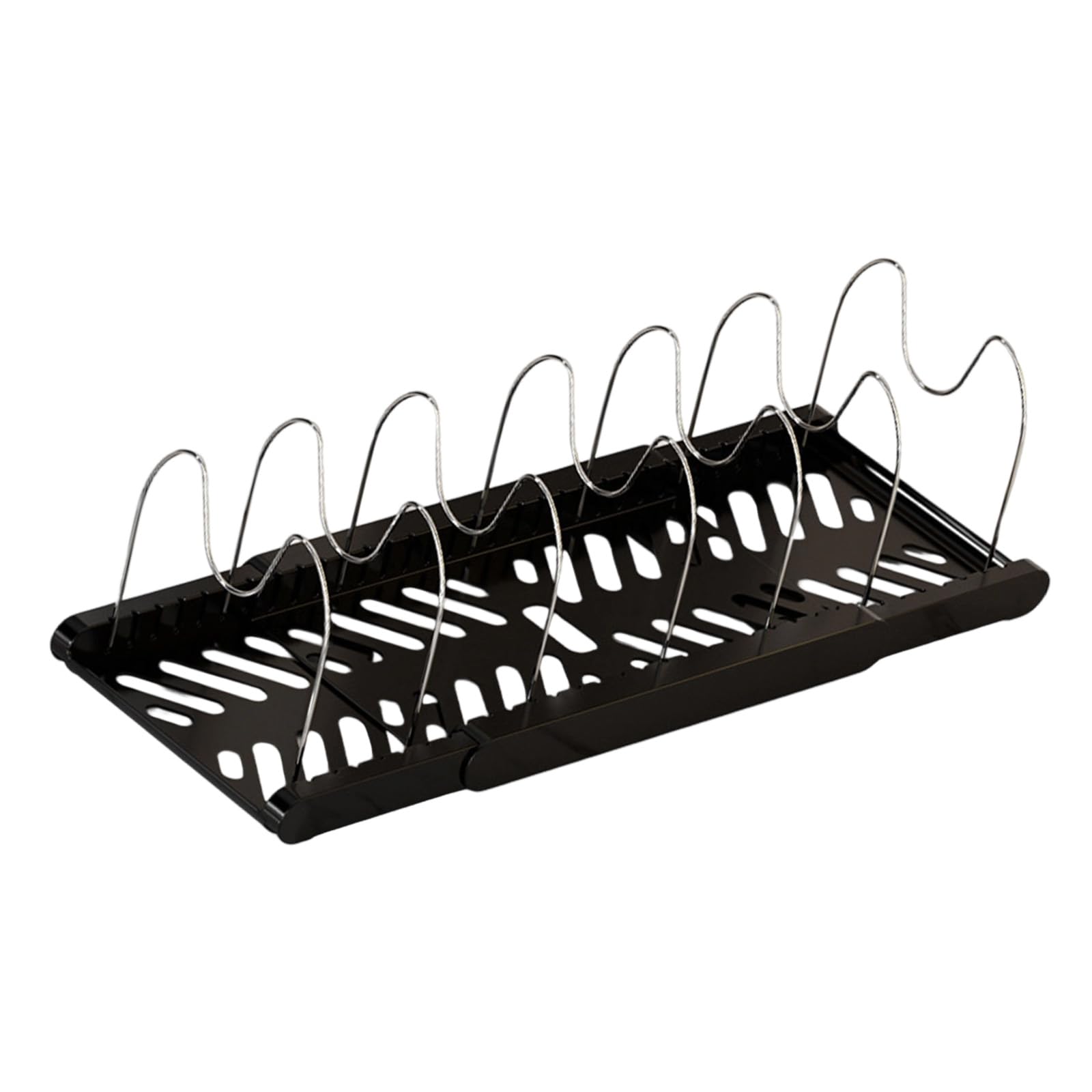 Tsophreniq Space Saving Kitchen Cabinet Rack Expandable Storage for Baking Trays, Pans Utensils Under Counter Expandable Pots and Pans Organiser