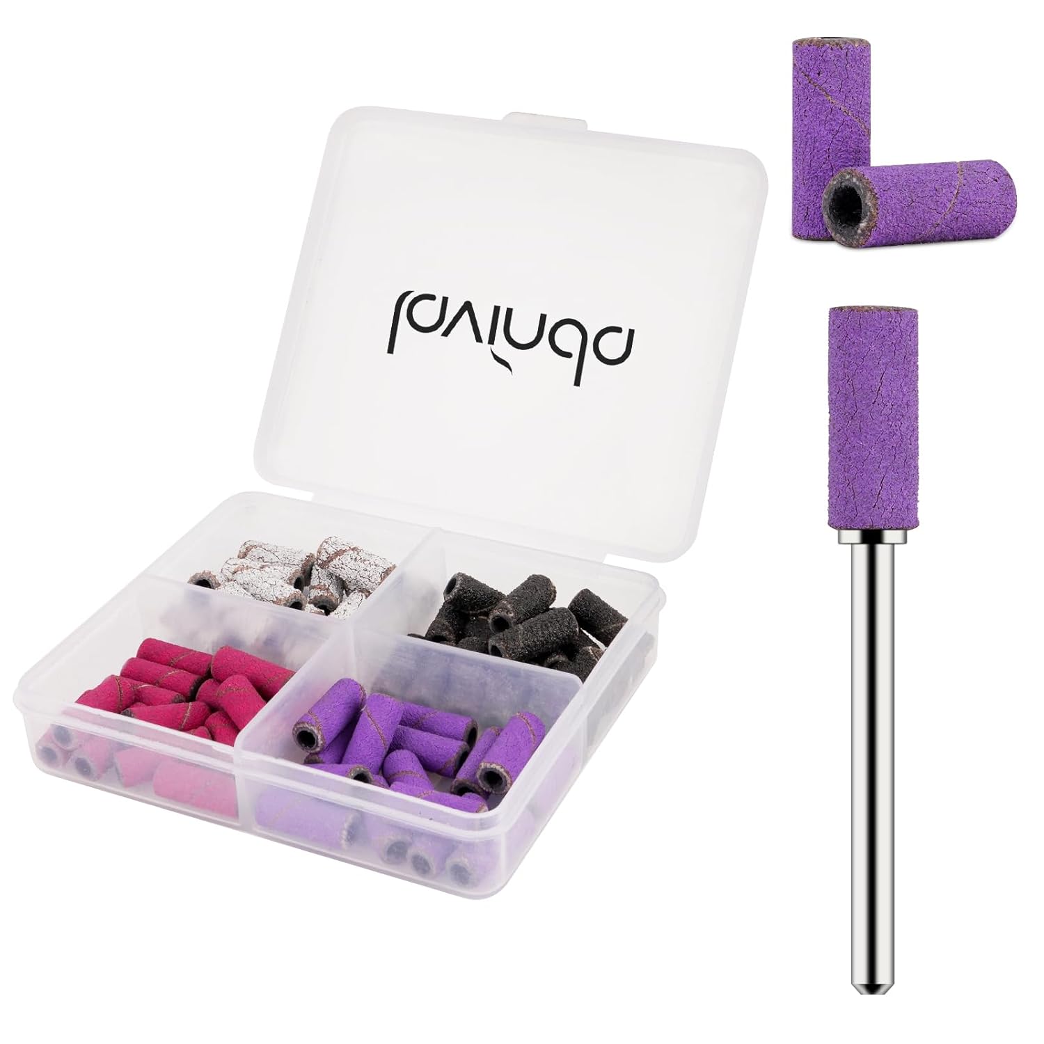 Lavinda Nail Drill Bits 80#120#180#240# Small Sanding Bands for Nail Drill 4 Color Electric File Nail Sanders with 3/32″ Mandrel Bit for Manicure & Pedicure 80 Piece (Multicolor) Lavinda Nail Drill Bits 80#120#180#240# Small Sanding Bands for Nail Drill 4 Color Electric File Nail Sanders with 3/32″ Mandrel Bit for Manicure & Pedicure 80 Piece (Multicolor)